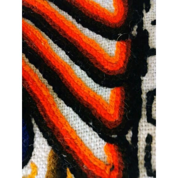 Uros Lago Titikaka Hand Stitched Wall Hanging. Indigenous People Of Bolivia Peru - Picture 2 of 16